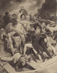 Schermutseling van Schout-bij-Nacht Nelson met een Spaanse Lancering, 3 juli 1797